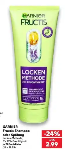 Kaufland GARNIER Fructis Shampoo oder Spülung Locken-Methode Angebot