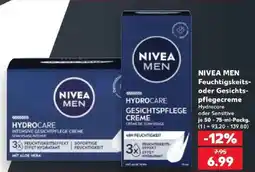 Kaufland NIVEA MEN Hydrocare Gesichtspflege Creme Angebot