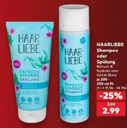 Kaufland HAARLIEBE Shampoo oder Spülung Angebot