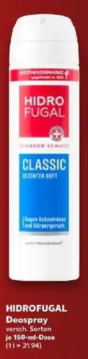 Kaufland HIDROFUGAL Deospray Angebot