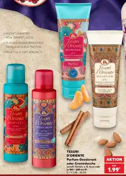 Kaufland Tesori d'Oriente Parfum-Deodorant oder Cremedusche Angebot