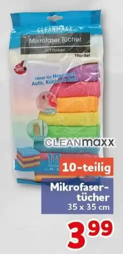 CENTERSHOP CLEANmaxx Mikrofaser-tücher Angebot
