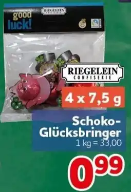 CENTERSHOP Riegelein Schoko-Glückbringer Angebot