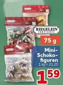 CENTERSHOP Riegelein Mini-Schoko-figuren Angebot