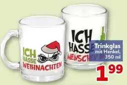 CENTERSHOP Trinkglas mit Henkel Angebot