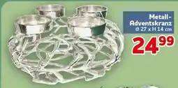 CENTERSHOP Metall-Adventskranz Angebot