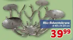 CENTERSHOP Alu-Adventskranz Angebot