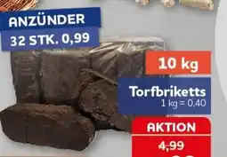 CENTERSHOP ANZÜNDER Torfbriketts Angebot