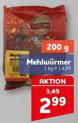 CENTERSHOP Bird's Best Mehlwürmer Angebot