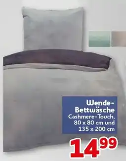 CENTERSHOP Wende-Bettwäsche Cashmere-Touch Angebot