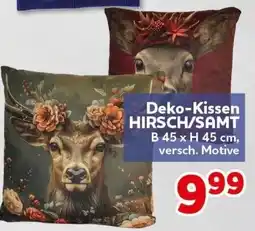 CENTERSHOP Deko-Kissen HIRSCH/SAMT Angebot