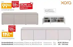 XXXLutz Garderobenbank, kaschmirfarbig, 3 Türen Angebot