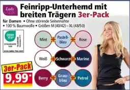 Norma Lady Life Feinripp-Unterhemd mit breiten Trägern Angebot