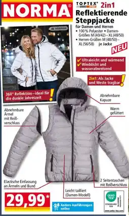 Norma TOPTEX Reflektierende Steppjacke Angebot