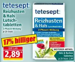Norma tetesept: Reizhusten & Hals Lutschtabletten Angebot
