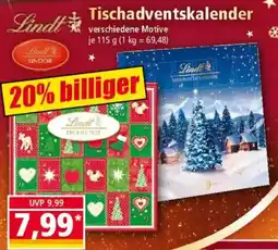 Norma Lindt Tischadventskalender Angebot