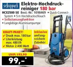 Norma scheppach Elektro-Hochdruckreiniger 180 bar Angebot