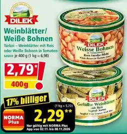 Norma DILEK Weisse Bohnen Angebot