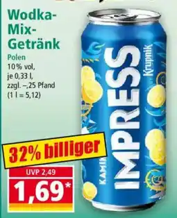 Norma Wodka-Mix-Getränk IMPRESS Angebot