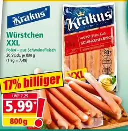Norma Krakus Würstchen XXL Angebot