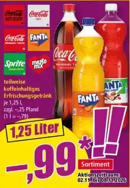 Norma Coca-Cola Fanta Sprite mezo mix Angebot