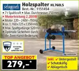 Norma scheppach Holzspalter HL760LS Angebot