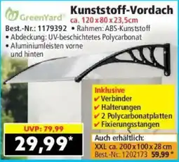 Norma GreenYard Kunststoff-Vordach Angebot