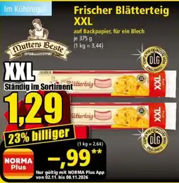 Norma Mutters Beste Blätterteig XXL Angebot