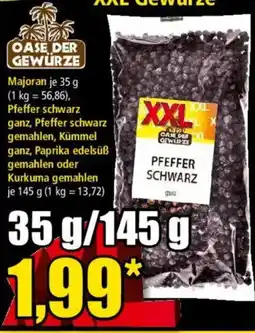 Norma OASE DER GEWÜRZE PFEFFER SCHWARZ Angebot