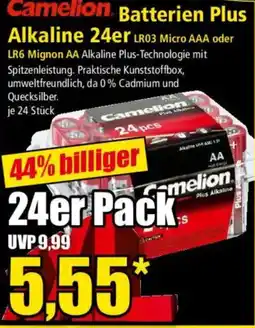 Norma Camelion Batterien Plus Alkaline Angebot