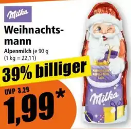 Norma Milka Weihnachtsmann Angebot