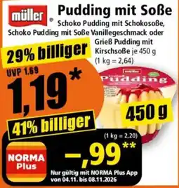 Norma müller Pudding mit Soße Angebot