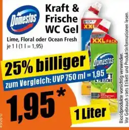 Norma Domestos Kraft & Frische WC Gel Angebot