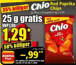 Norma Chio Red Paprika Chips Angebot