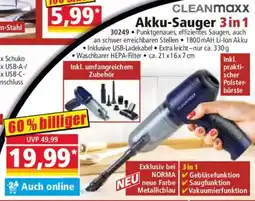 Norma CLEANMaxx Akku-Sauger 3 in 1 Angebot