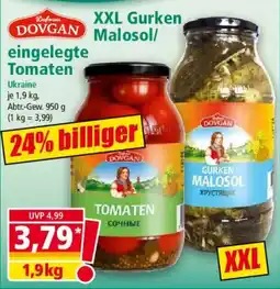 Norma DOVGAN XXL Gurken Malosol/ eingelegte Tomaten Angebot