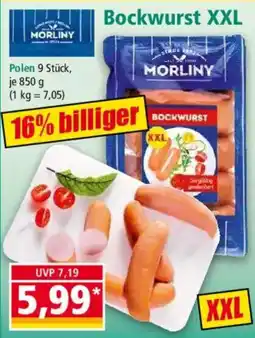 Norma Bockwurst XXL MORLINY Angebot