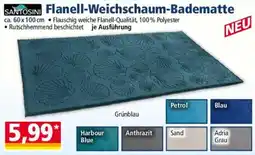 Norma SANTOSINI Flanell-Weichschaumbadematte Angebot