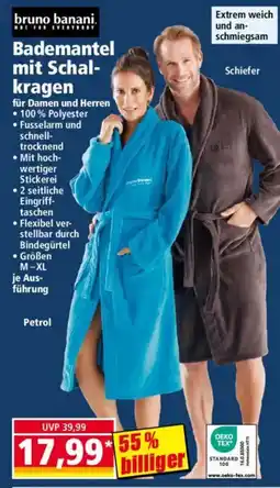 Norma Bademantel mit Schal-kragen Angebot