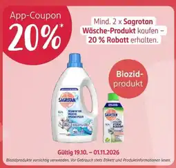 Rossmann Sagrotan Wäsche-Produkt Angebot