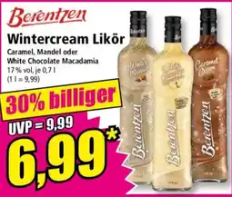 Norma Berentzen Wintercream Likör Angebot