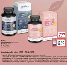 Rossmann marble Cortisol Komplex oder Skin Clear Angebot