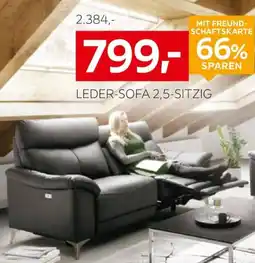 XXXLutz Xora Leder-Sofa 2,5-sitzig Angebot