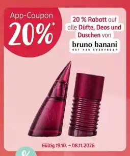 Rossmann Düfte, Deos und Duschen von bruno banani Angebot