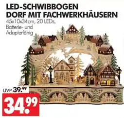 Wreesmann LED-SCHWIBBOGEN DORF MIT FACHWERKHÄUSERN Angebot
