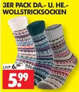 Wreesmann DA.- U. HE.- WOLLSTRICKSOCKEN Angebot
