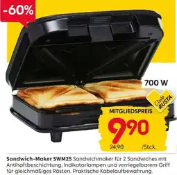 Rusta Sandwich-Maker SWM25 Angebot