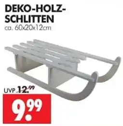 Wreesmann DEKO-HOLZ-SCHLITTEN Angebot