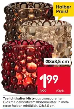 Rusta Teelichthalter Misty Angebot