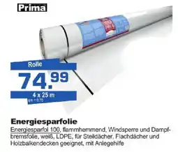 Bauzentrum Hofacker Prima Energiesparfolie Angebot